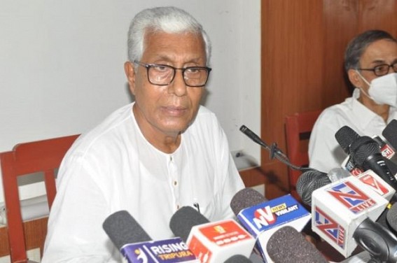 Narendra Modi's 'unannounced' Emergency has broken Indira Gandhi's Emergency Record : Manik Sarkar Narendra Modi's 'unannounced' Emergency has broken Indira Gandhi's Emergency Record : Manik Sarkar